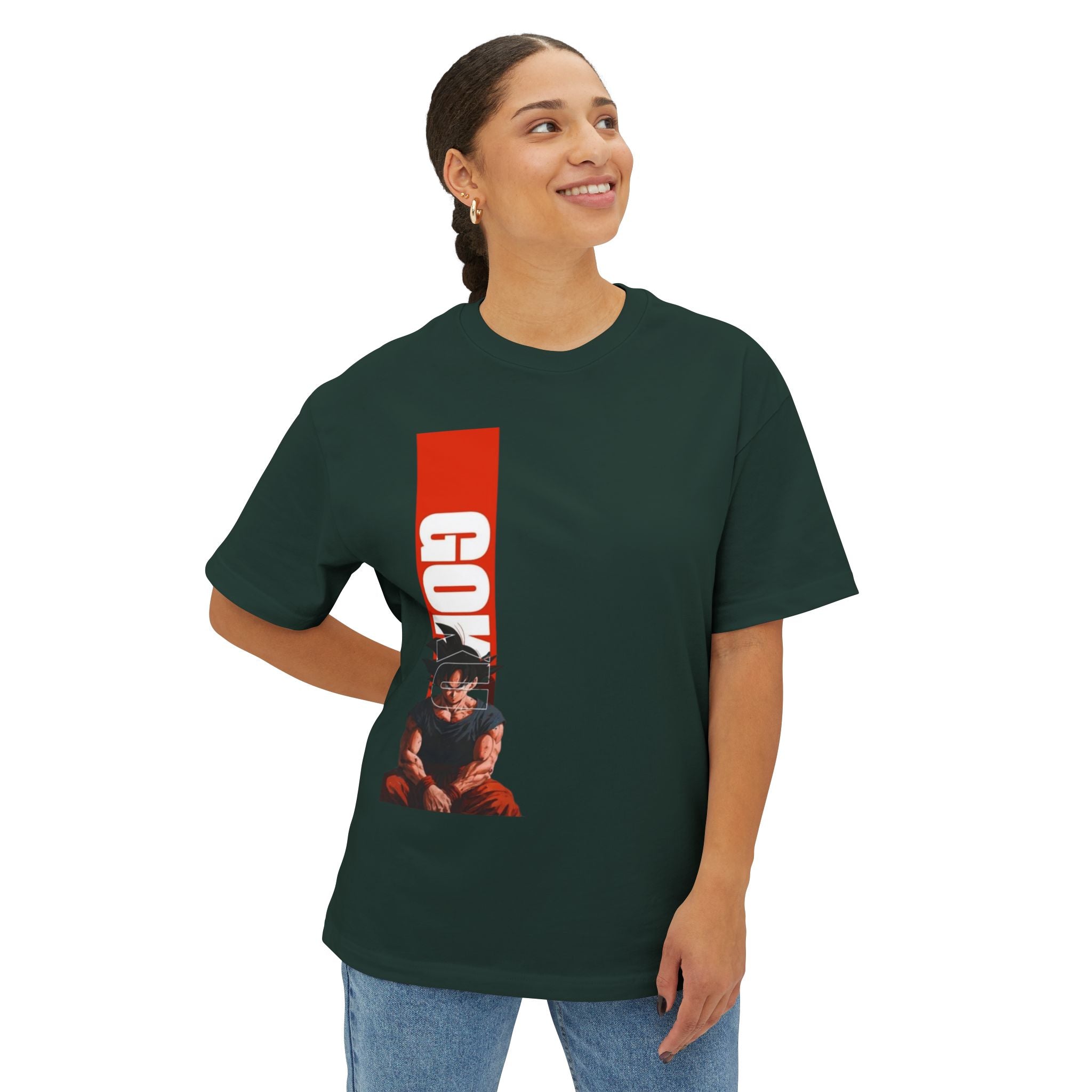 Goku Vertical Graphic Tee — Anime Dragon Ball Z Shirt