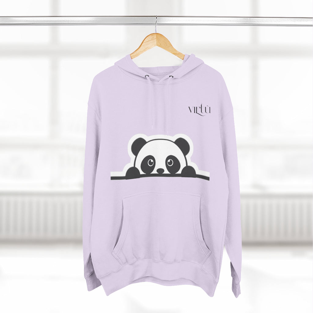 Panda Peek Hoodie — Cute Peeking Panda Fleece Pullover