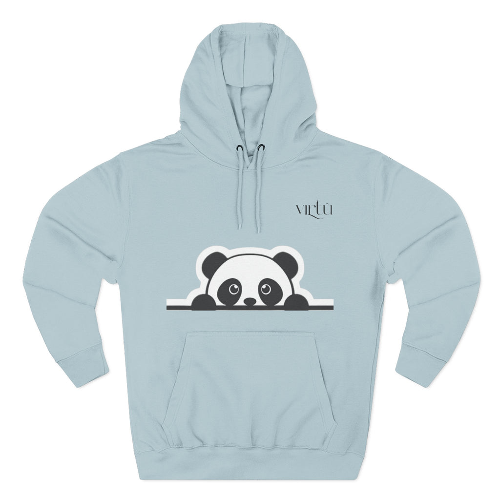 Panda Peek Hoodie — Cute Peeking Panda Fleece Pullover