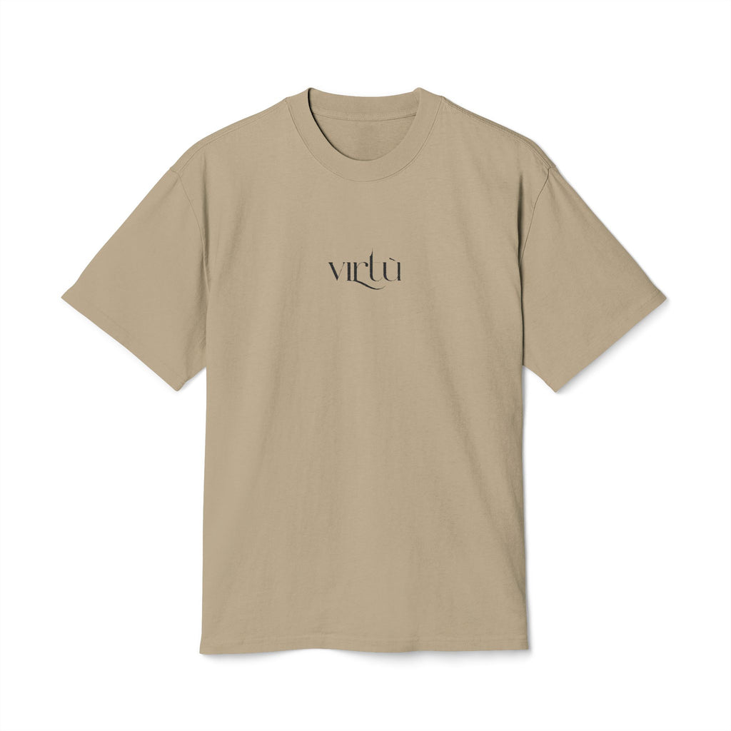 Minimalist 'vita' Script Tee — Vintage Faded Unisex T-Shirt