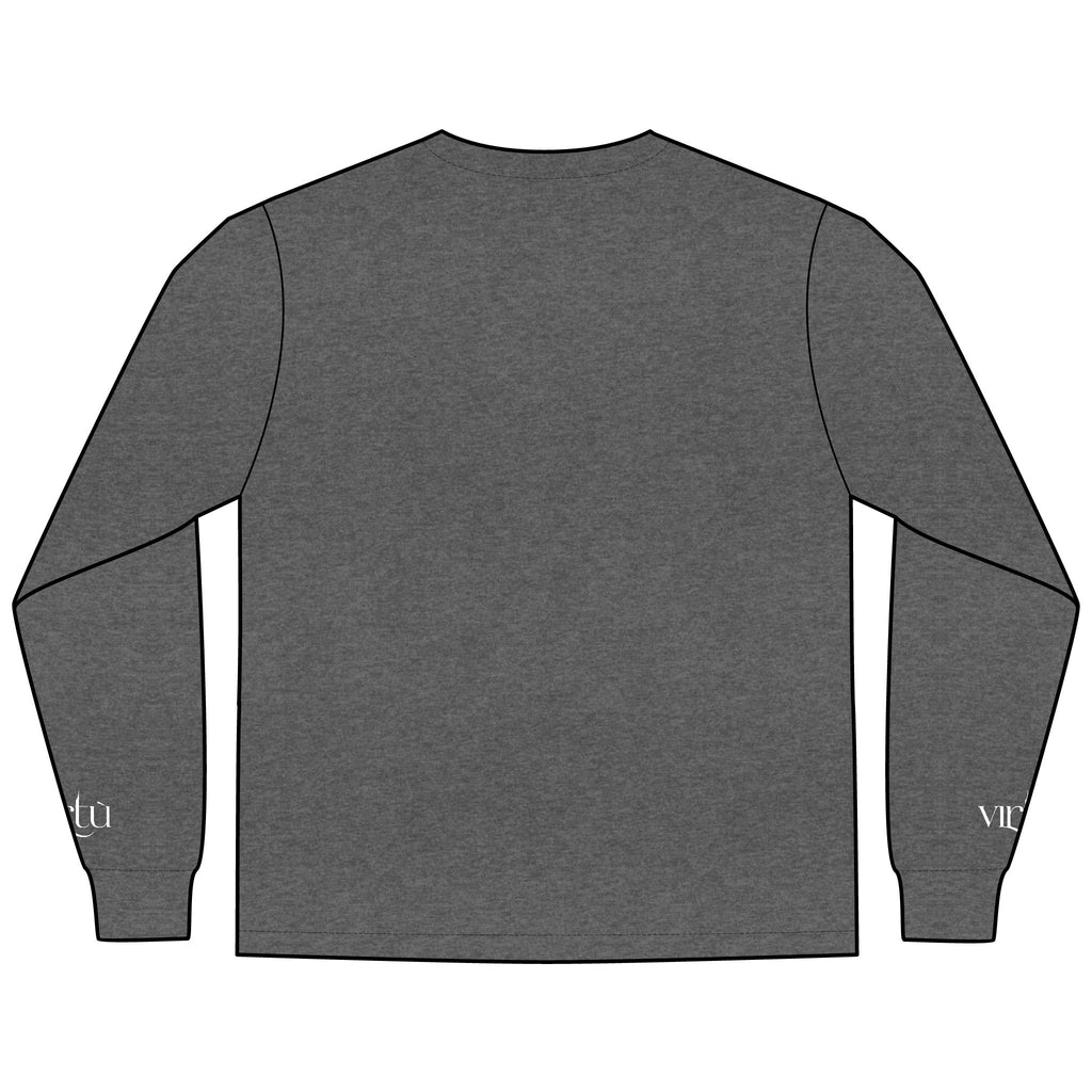 Men's Long Sleeve Tee — Nautical Anchor & Helmet Retro Tattoo Graphic