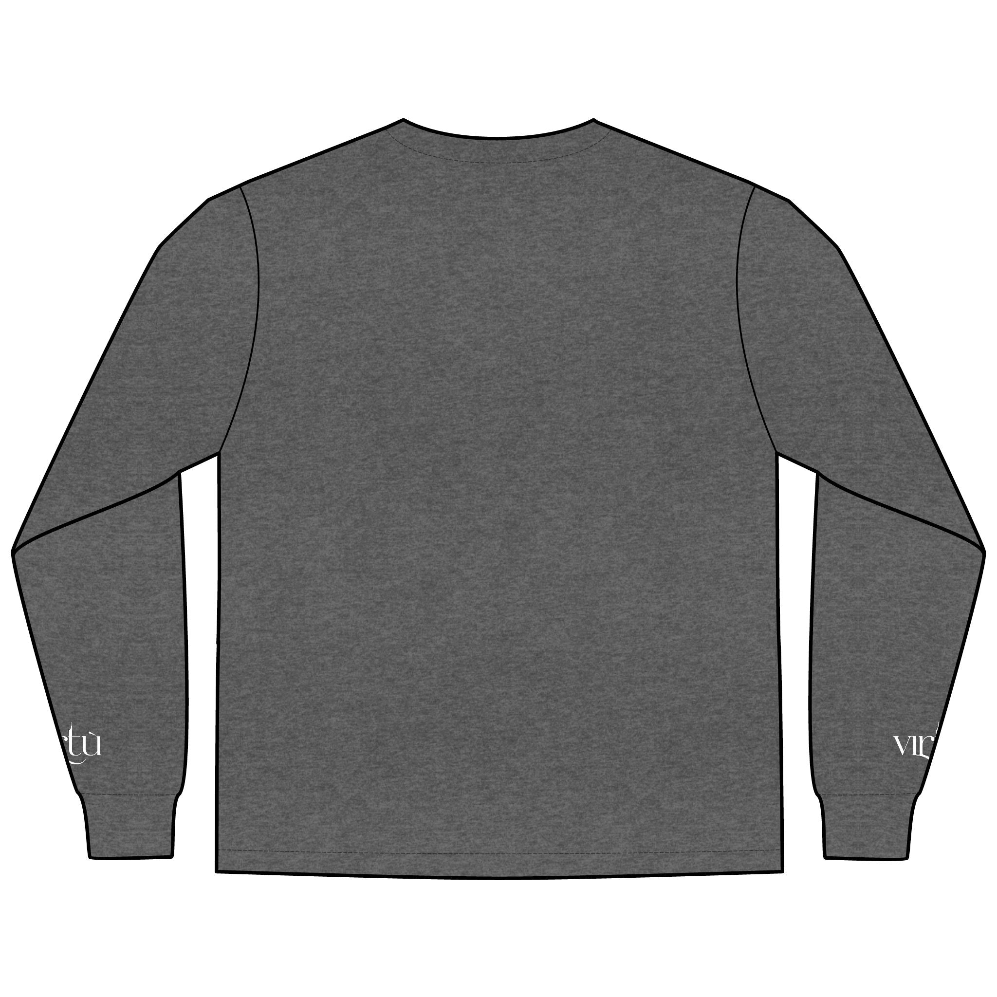 Men's Long Sleeve Tee — Nautical Anchor & Helmet Retro Tattoo Graphic