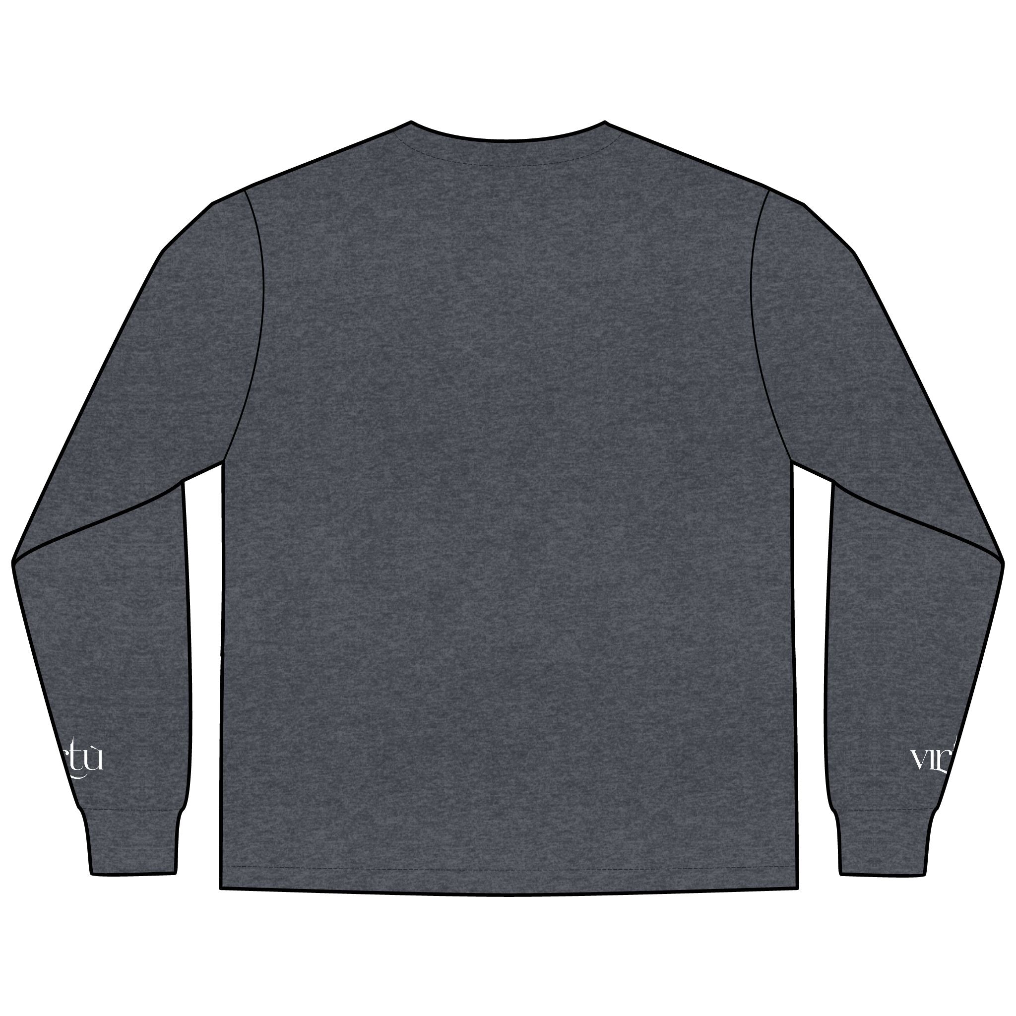 Men's Long Sleeve Tee — Nautical Anchor & Helmet Retro Tattoo Graphic