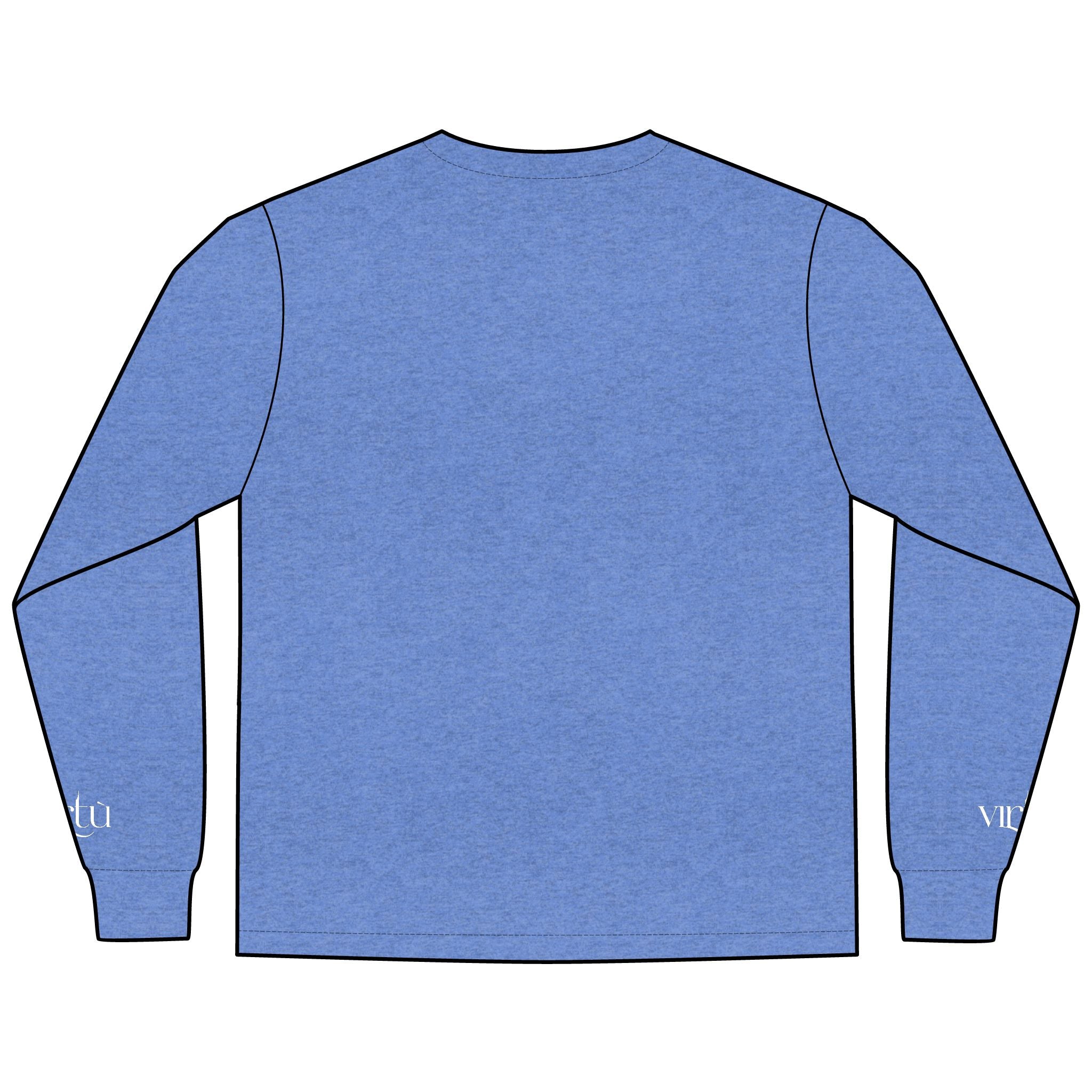 Men's Long Sleeve Tee — Nautical Anchor & Helmet Retro Tattoo Graphic
