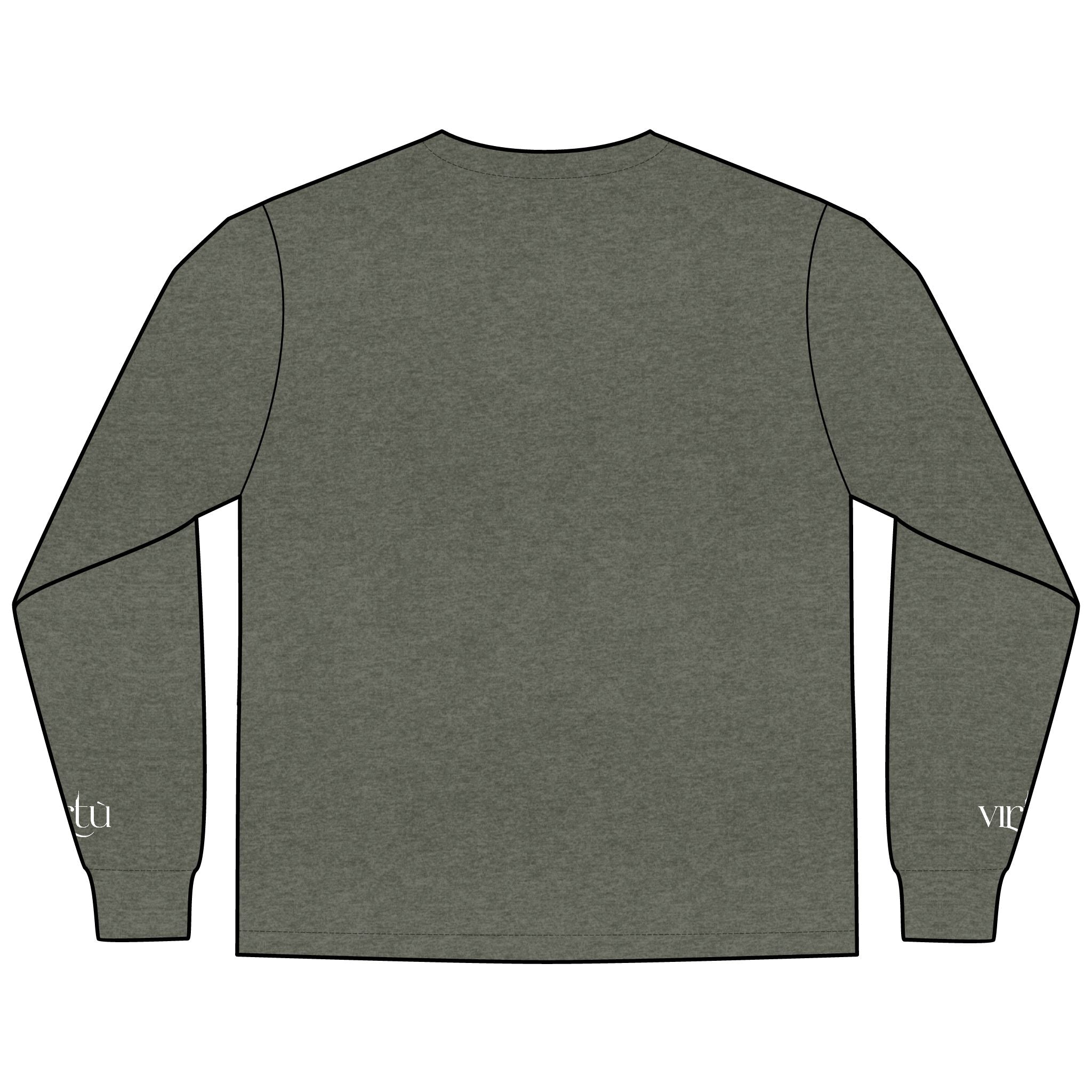 Men's Long Sleeve Tee — Nautical Anchor & Helmet Retro Tattoo Graphic
