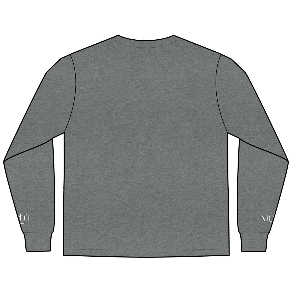 Men's Long Sleeve Tee — Nautical Anchor & Helmet Retro Tattoo Graphic