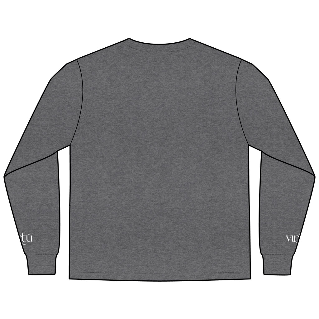 Men's Long Sleeve Tee — Nautical Anchor & Helmet Retro Tattoo Graphic