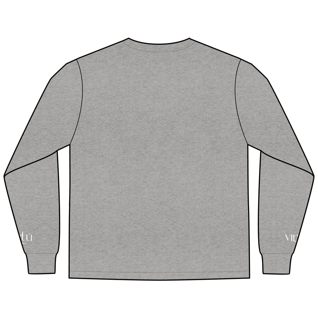 Men's Long Sleeve Tee — Nautical Anchor & Helmet Retro Tattoo Graphic