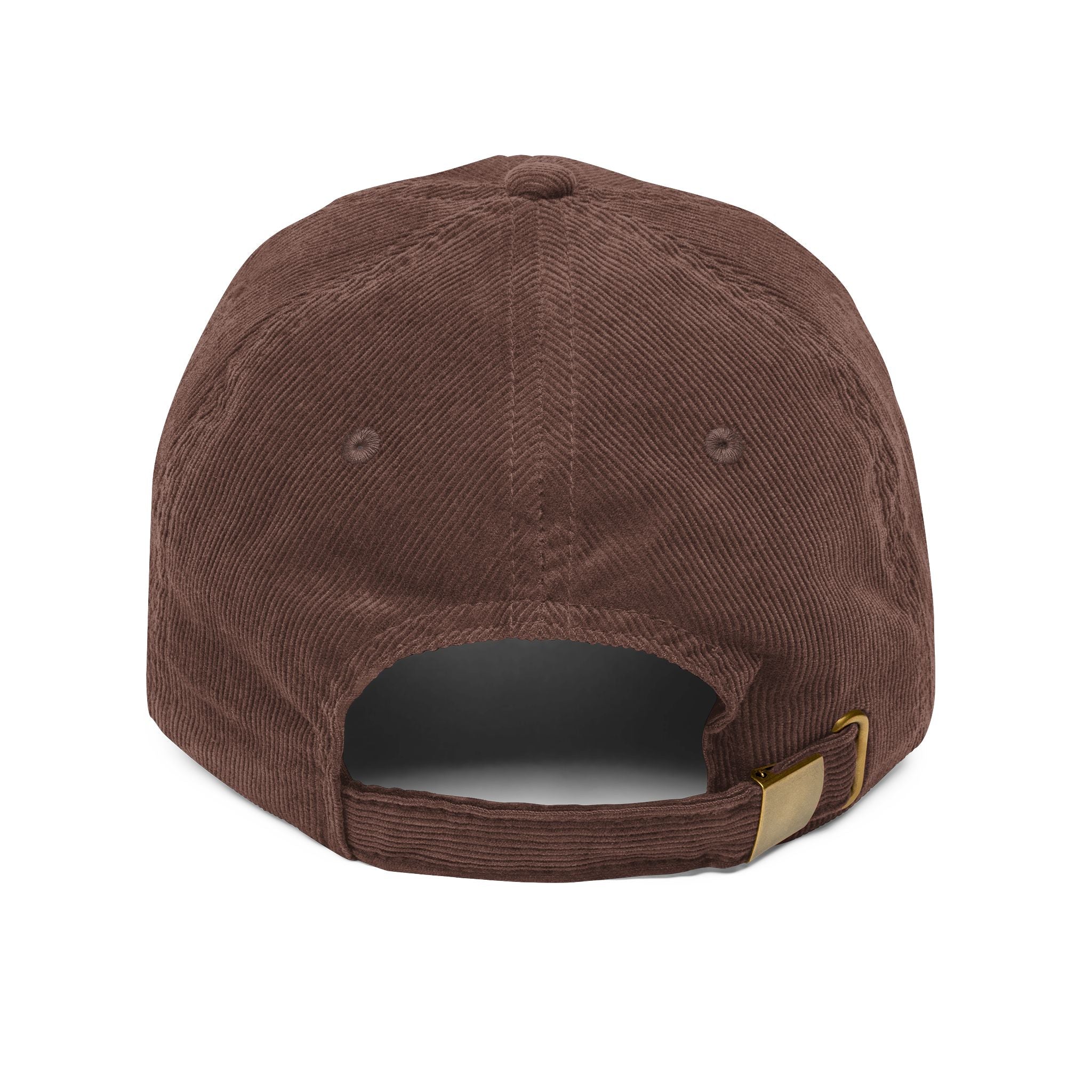 Corduroy Baseball Cap - Embroidered 'Virtu' Vintage Dad Hat