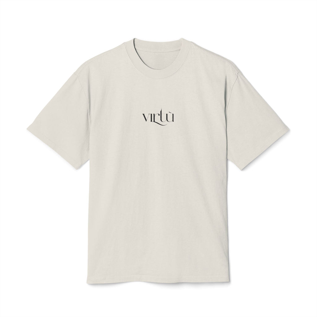 Minimalist 'vita' Script Tee — Vintage Faded Unisex T-Shirt