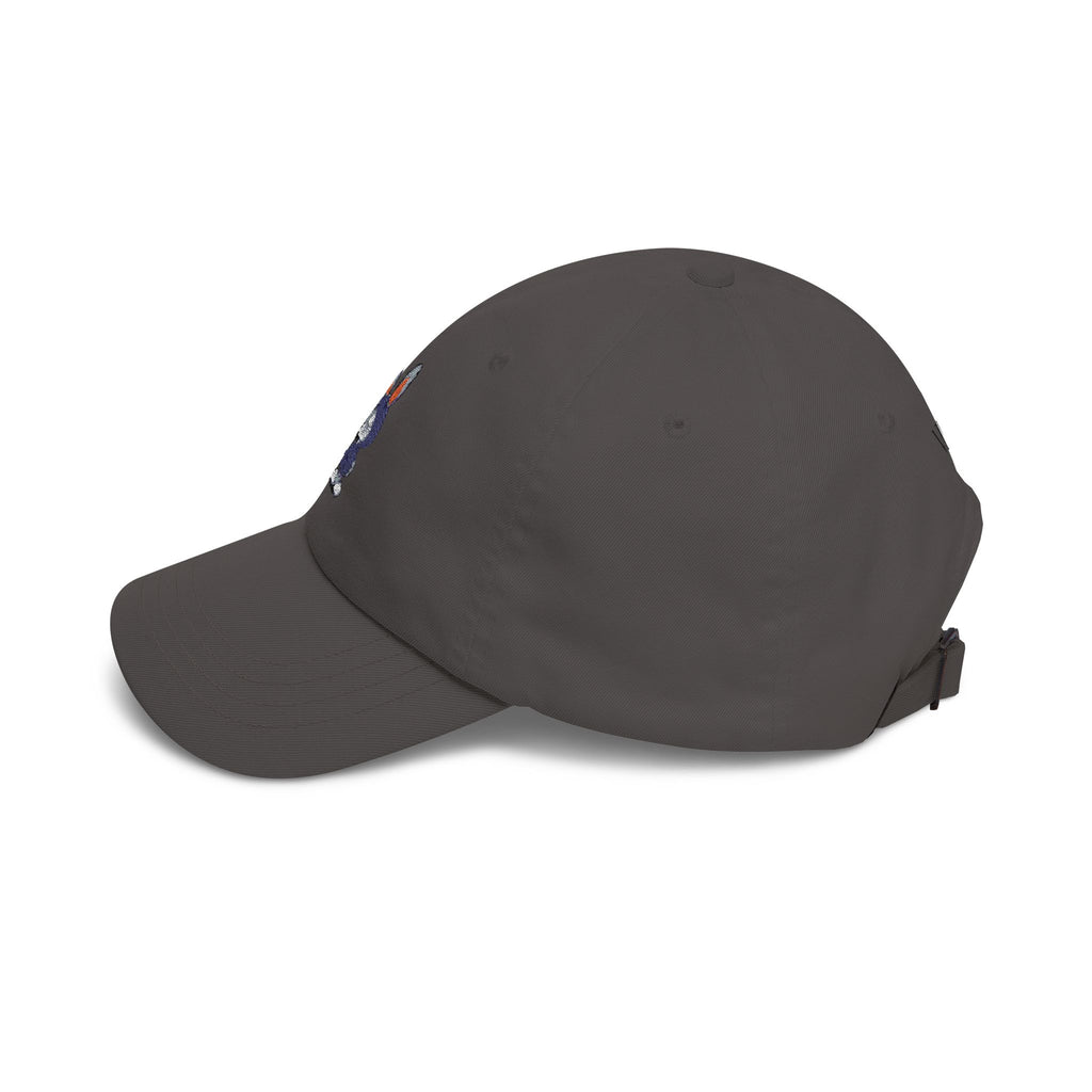 Embroidered Bunny Dad Cap — Cute Cartoon Rabbit Cap with 'virtù' Back Logo