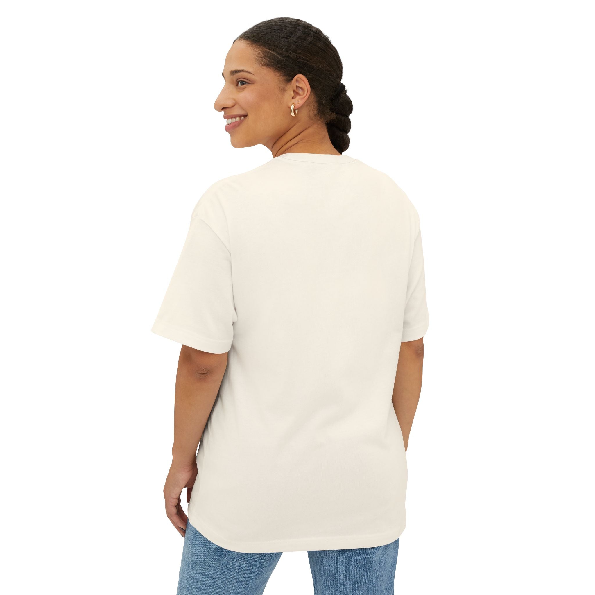 Cool Cartoon Bunny Graphic Tee — Oversized Boxy T-Shirt