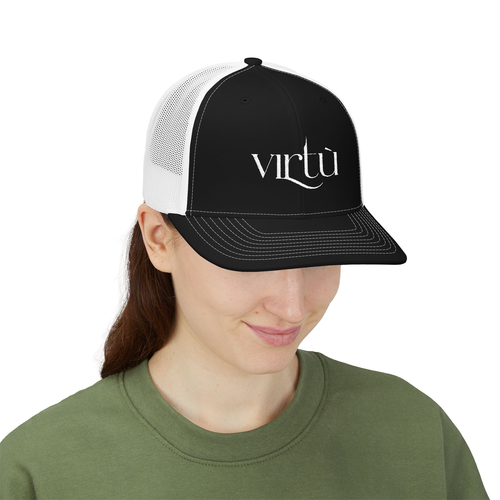 Virtu Embroidered Trucker Cap