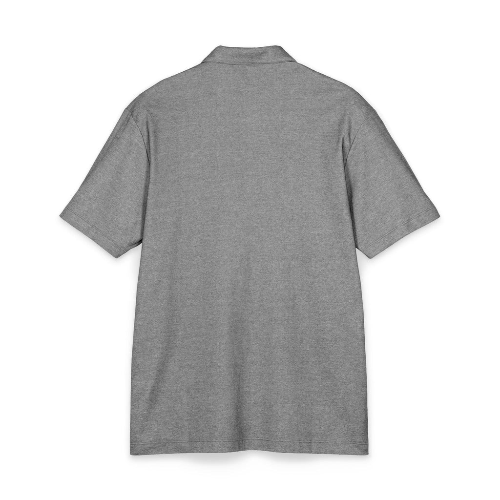 Vetu Distressed Logo Polo Shirt — Classic Men's Short-Sleeve Knit