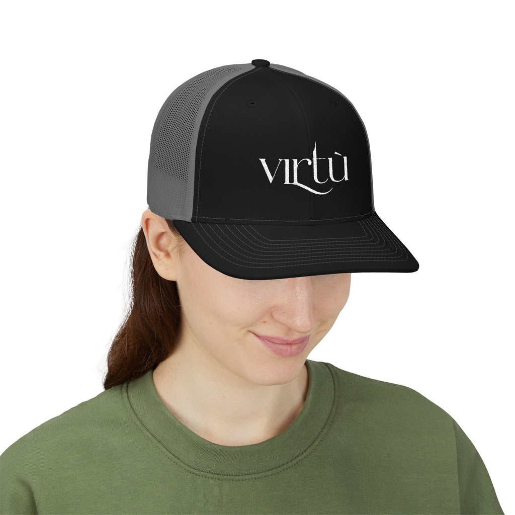 Virtu Embroidered Trucker Cap