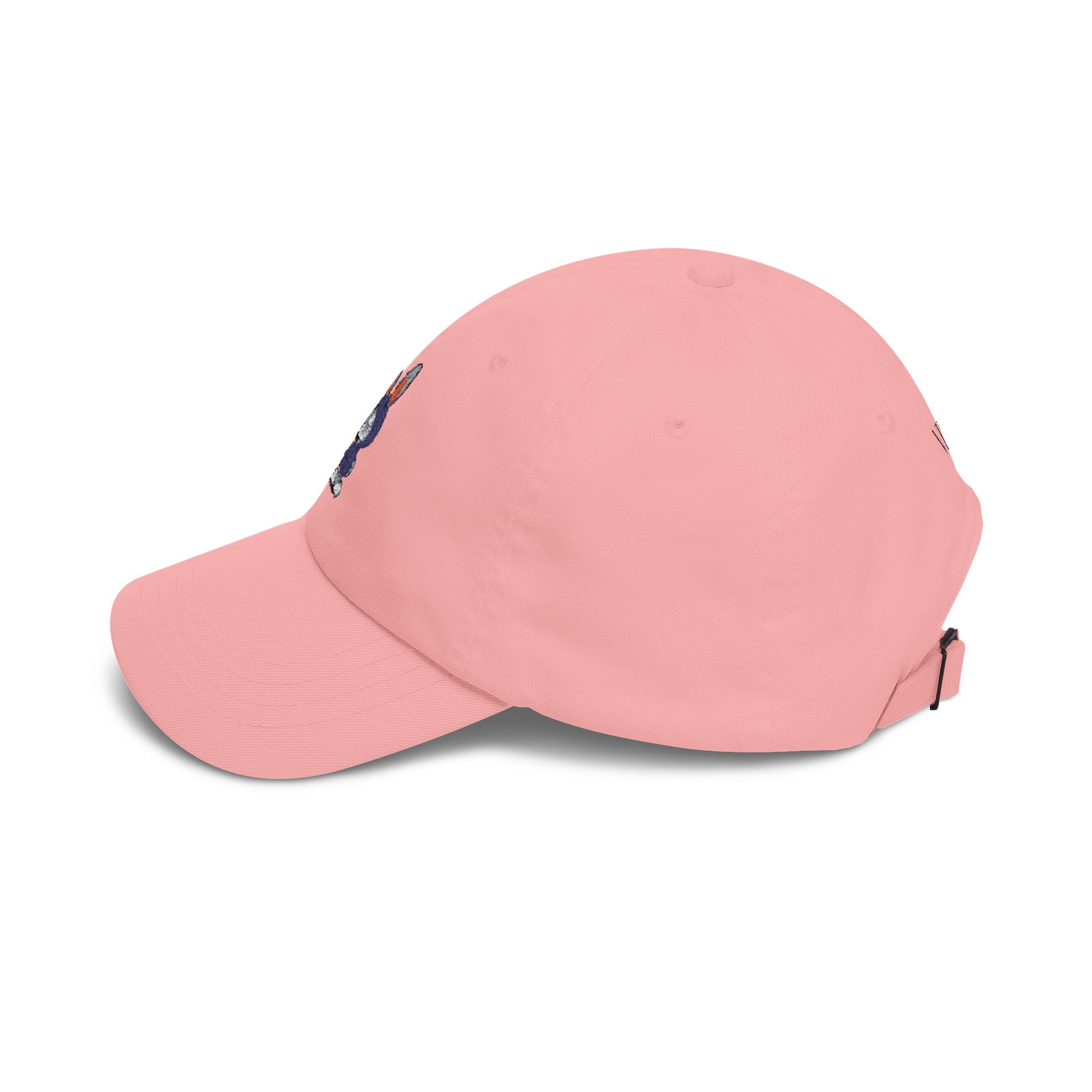 Embroidered Bunny Dad Cap — Cute Cartoon Rabbit Cap with 'virtù' Back Logo