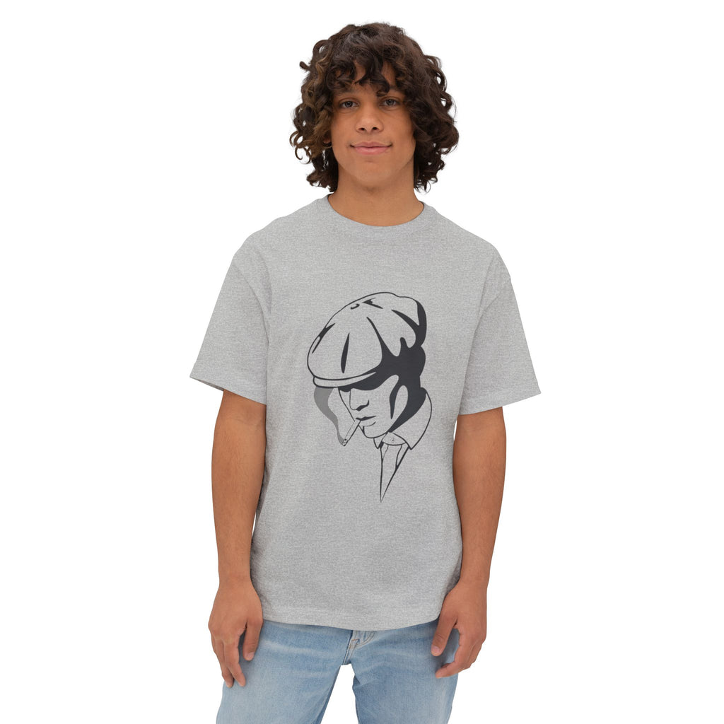 Peaky Blinders Inspired Graphic Tee — Vintage Flat Cap Silhouette
