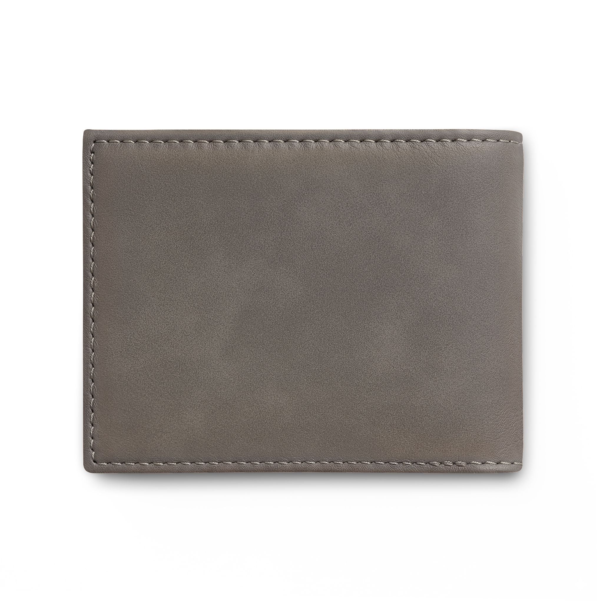 Minimal Leather Bi-Fold Wallet with Flip — Slim RFID Card Holder