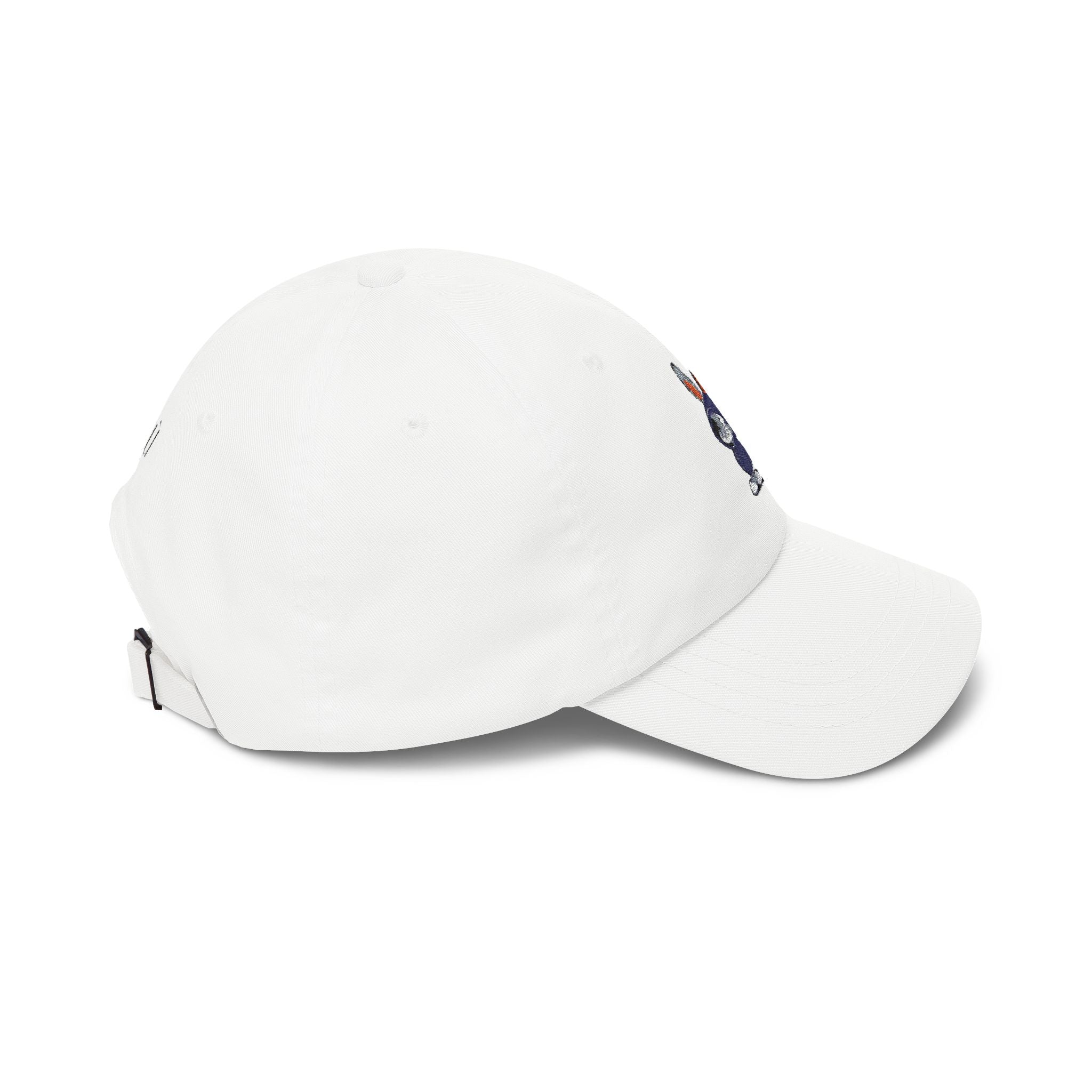 Embroidered Bunny Dad Cap — Cute Cartoon Rabbit Cap with 'virtù' Back Logo